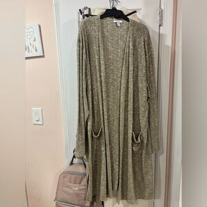 Cute Comfy Nine West Tan Cardigan Size XXL (Brand New)